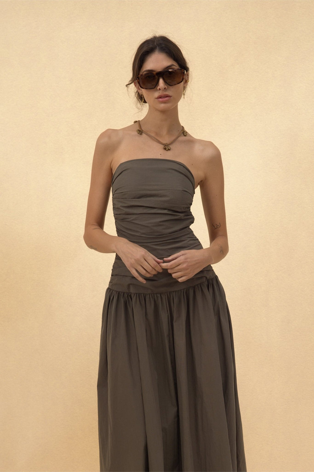 Gigi Strapless Olive
