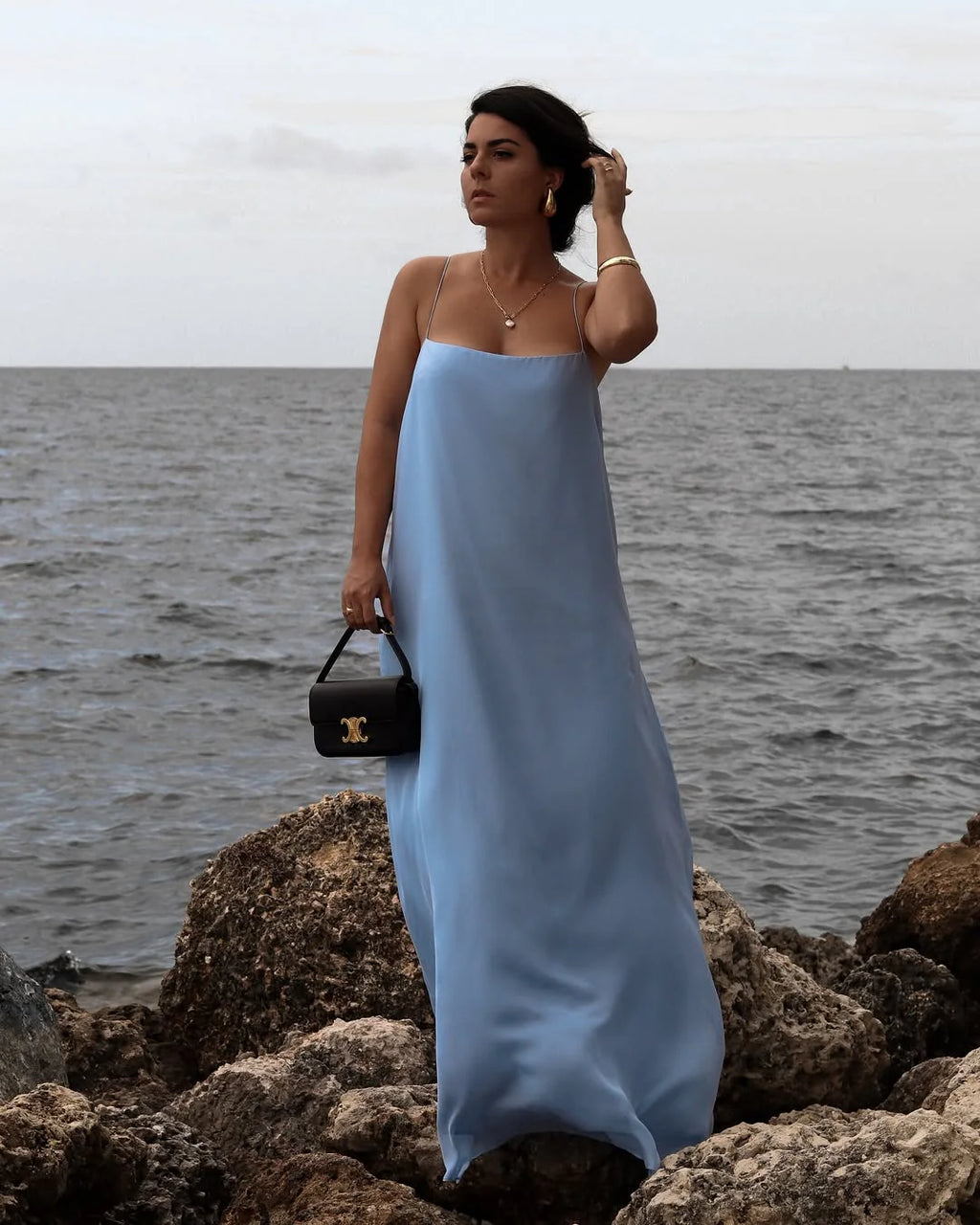 Capri Silk Chiffon Cami Dress
