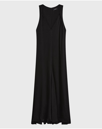 Ardea Twist Shoulder Maxi Dress Black