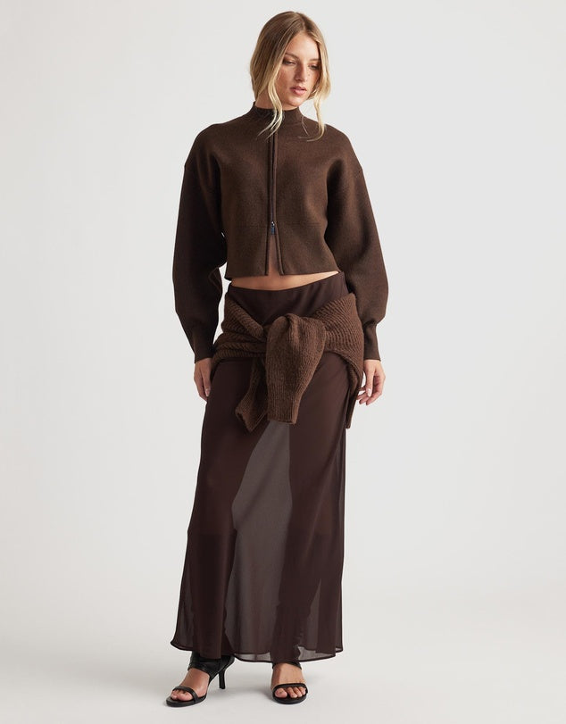 Zoey Zip Knit Jumper