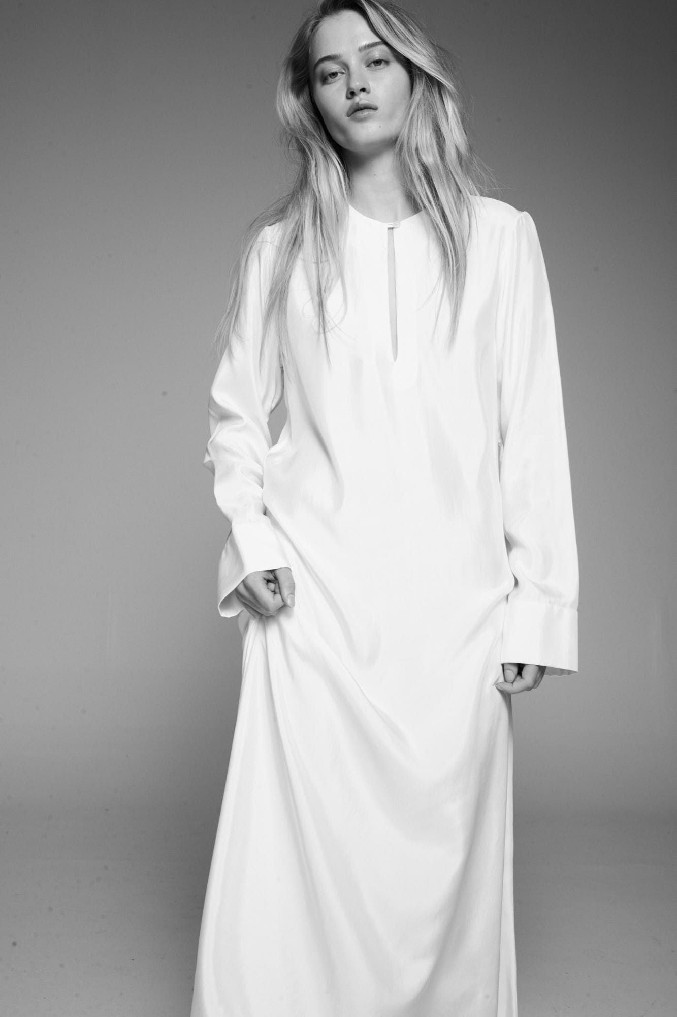 Keyhole Dress White