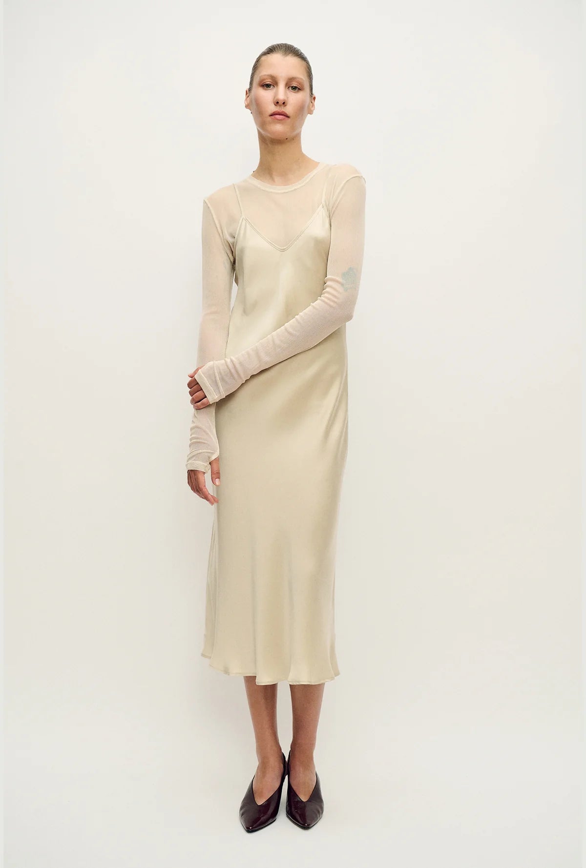 90s Slip Dress Hazelnut