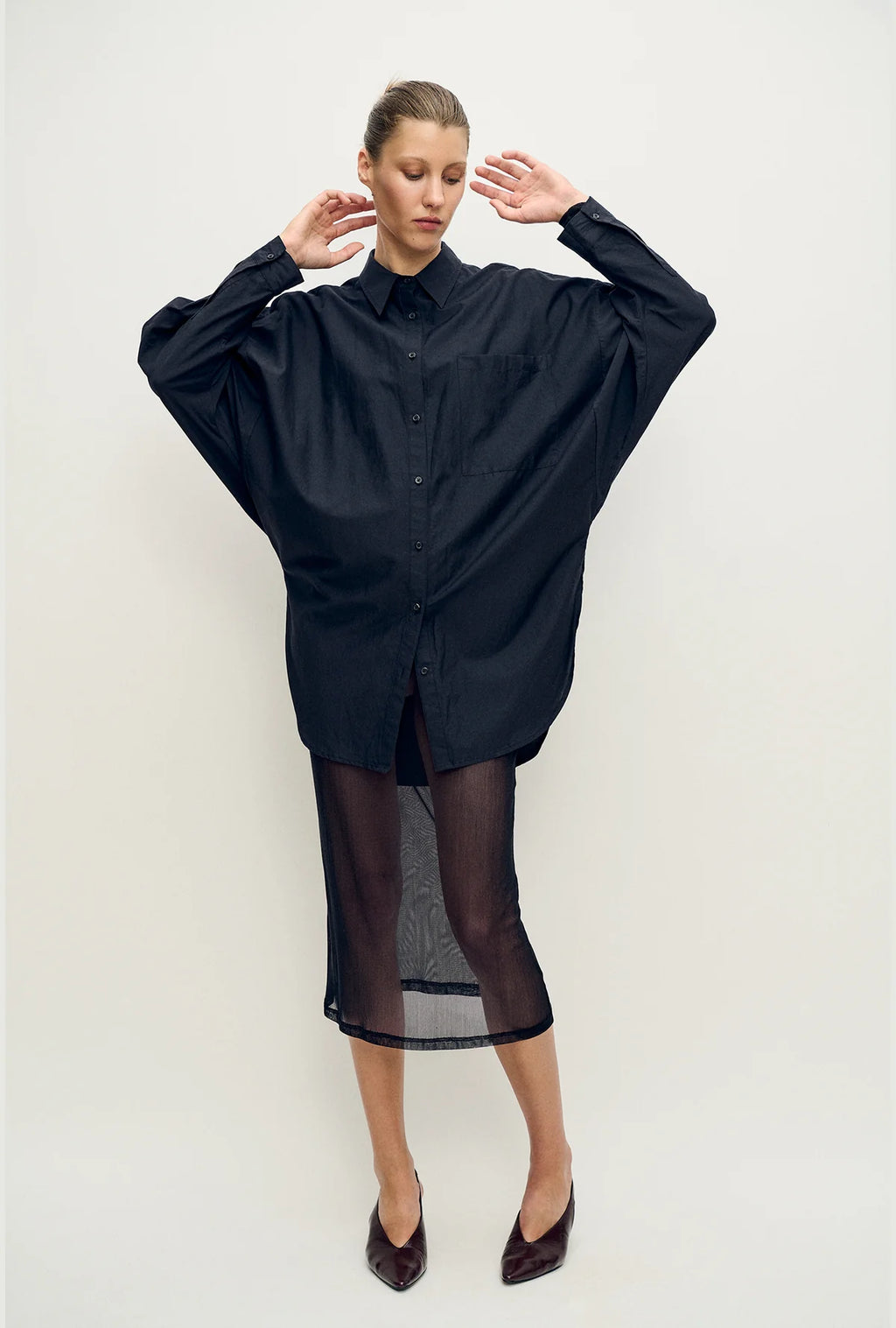 Mesh Skirt Black