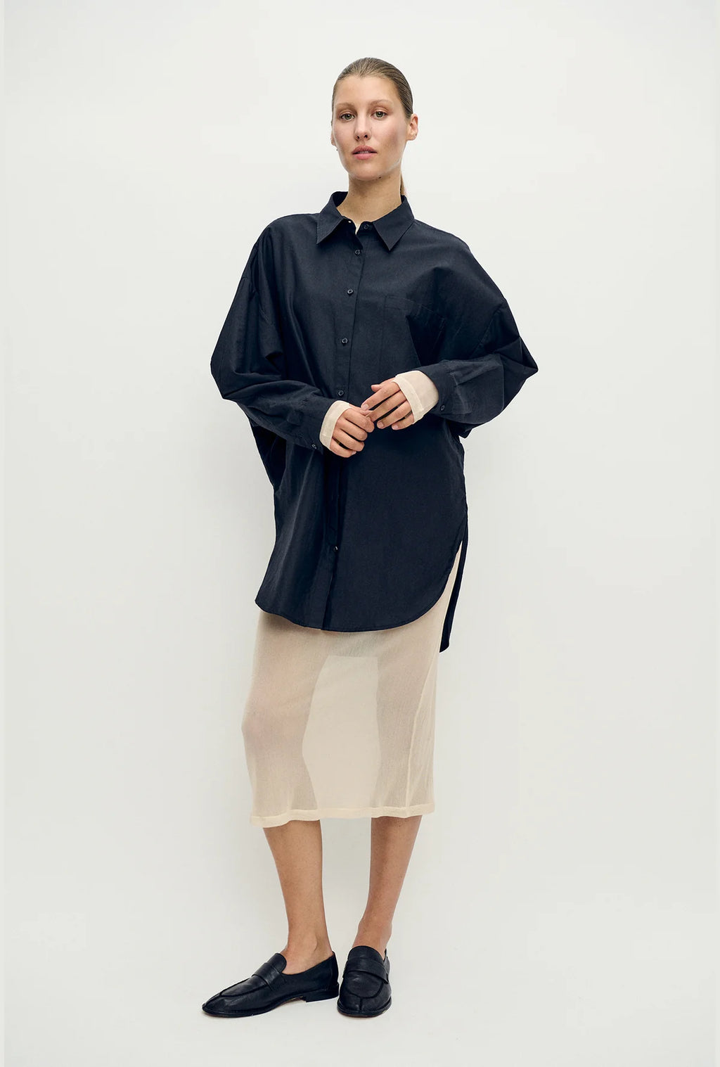 Mesh Skirt Hazelnut