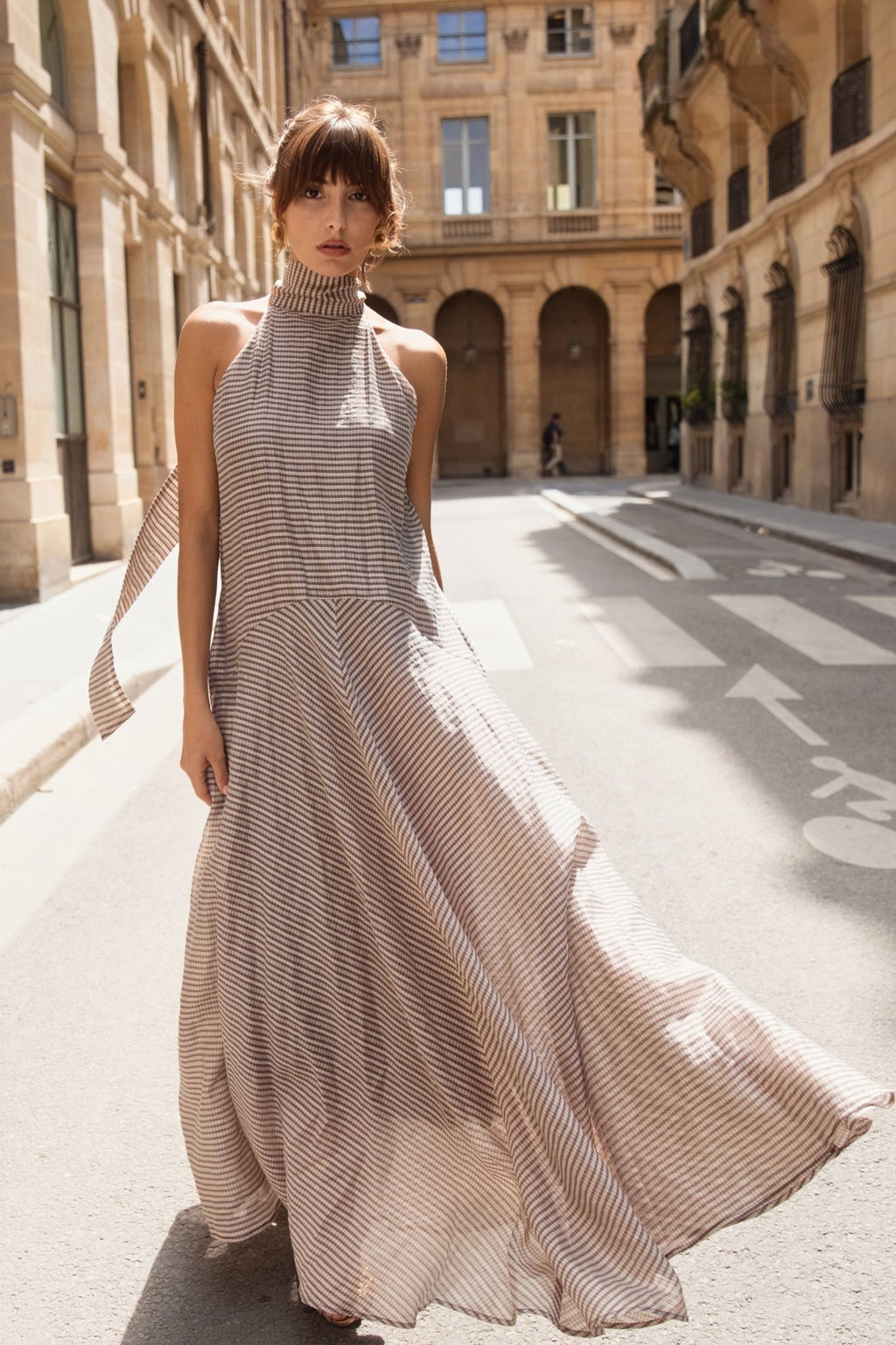 Victoria Dress Brown Plaid