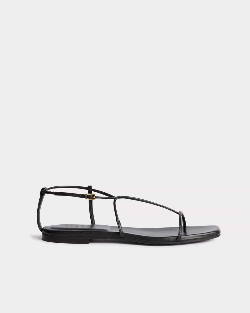 ESSĒN Black / Leather / 35 The Evening Sandal - Black