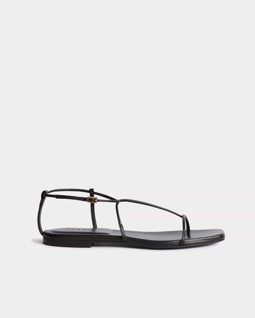 ESSĒN Black / Leather / 35 The Evening Sandal - Black