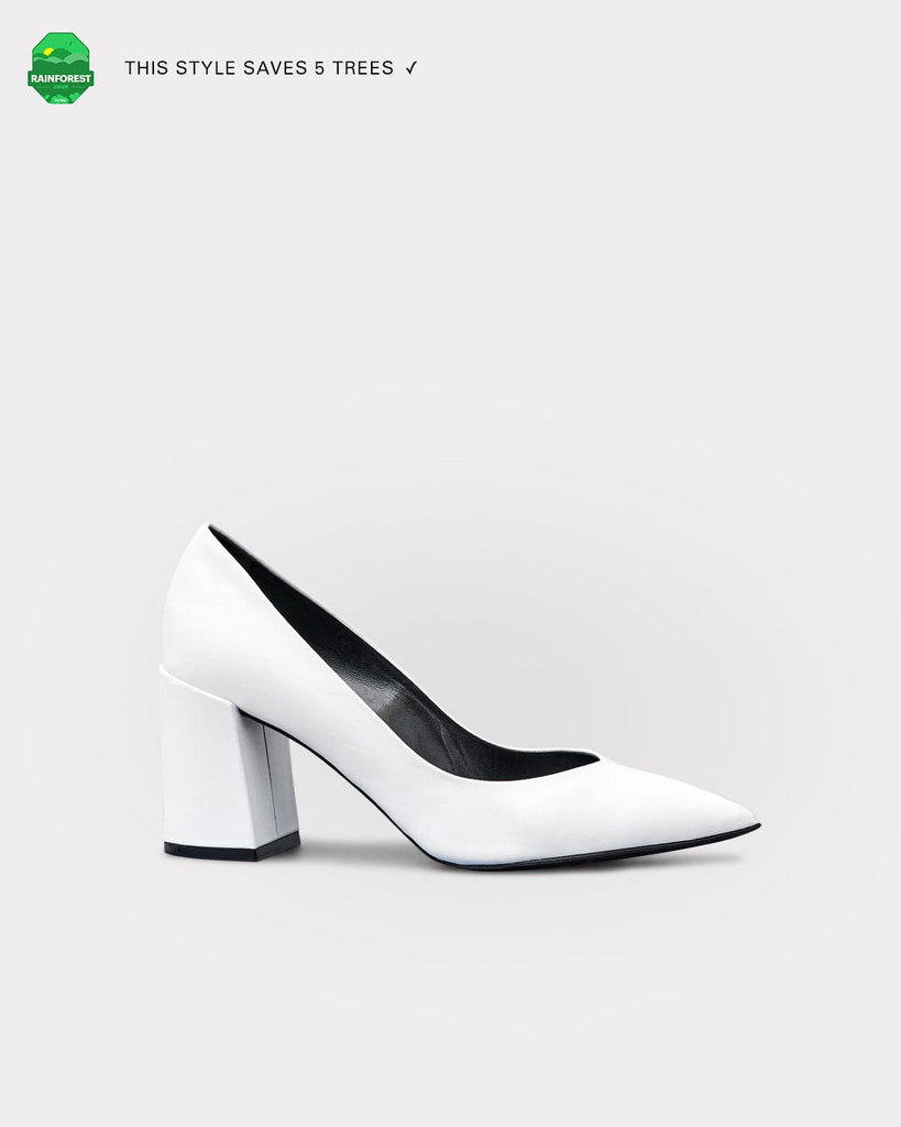ESSĒN Heels The Perfect Pump - White