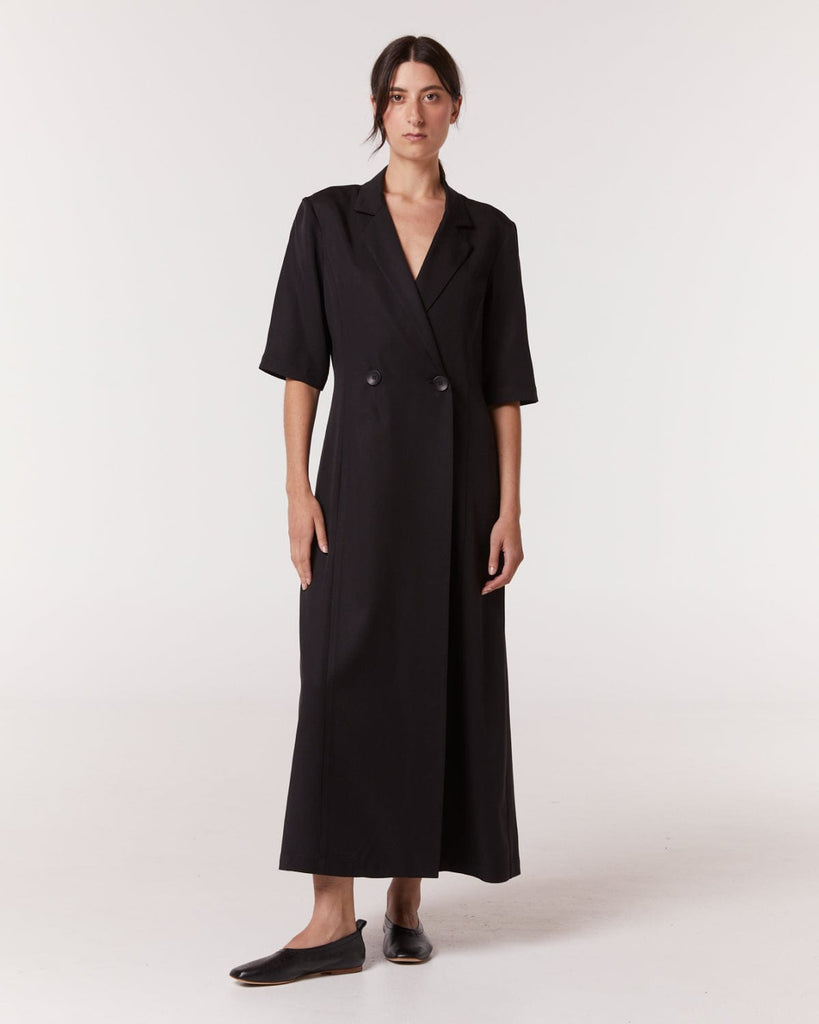 ESSĒN Shoes The Foundation Flat - Black