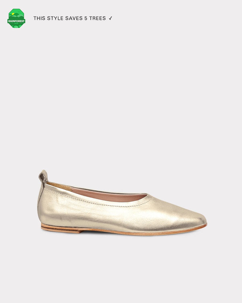ESSĒN Shoes The Foundation Flat - Champagne