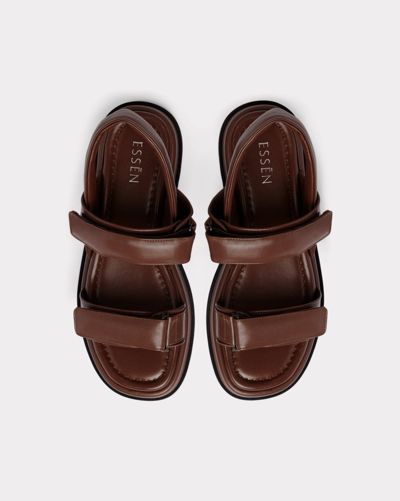 ESSĒN The Sporty Sandal - Chocolate